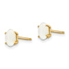 14k Oval Post Earrings