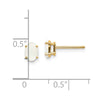 14k Oval Post Earrings