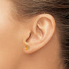 14k Oval Post Earrings
