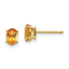 14k Oval Post Earrings