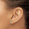 14k Oval Post Earrings
