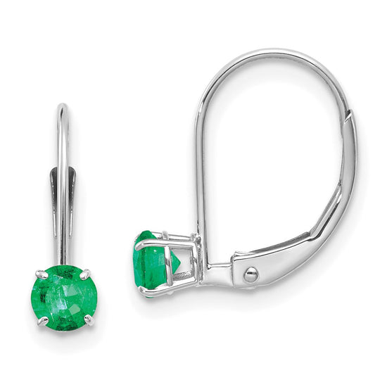 Leverback Birthstone Earrings Basket Setting