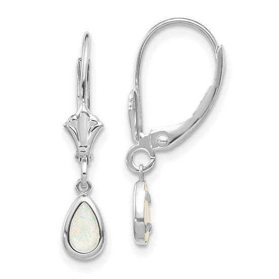 Leverback Birthstone Earrings Bezel Setting