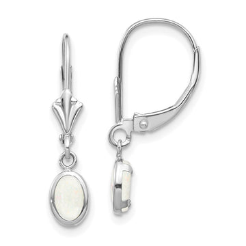 Leverback Birthstone Earrings Bezel Setting