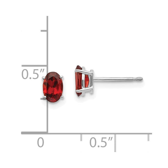 14k Oval Post Earrings