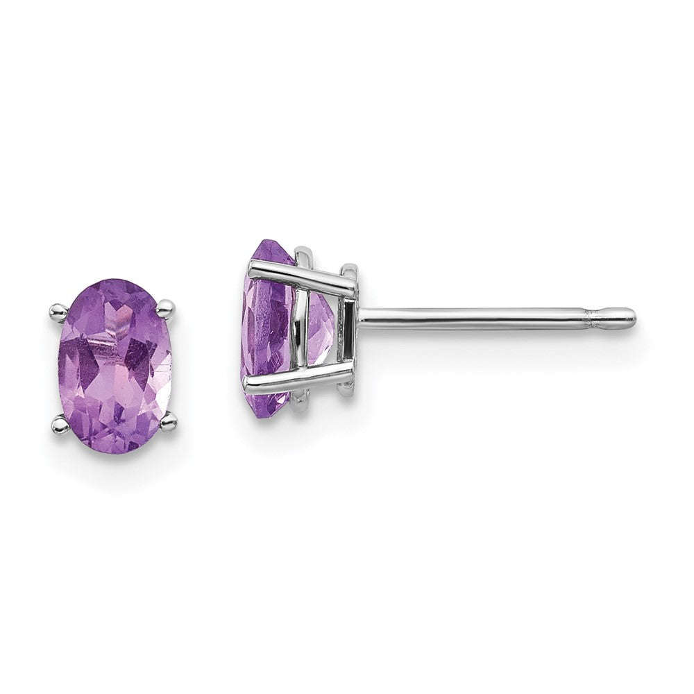 14k Oval Post Earrings
