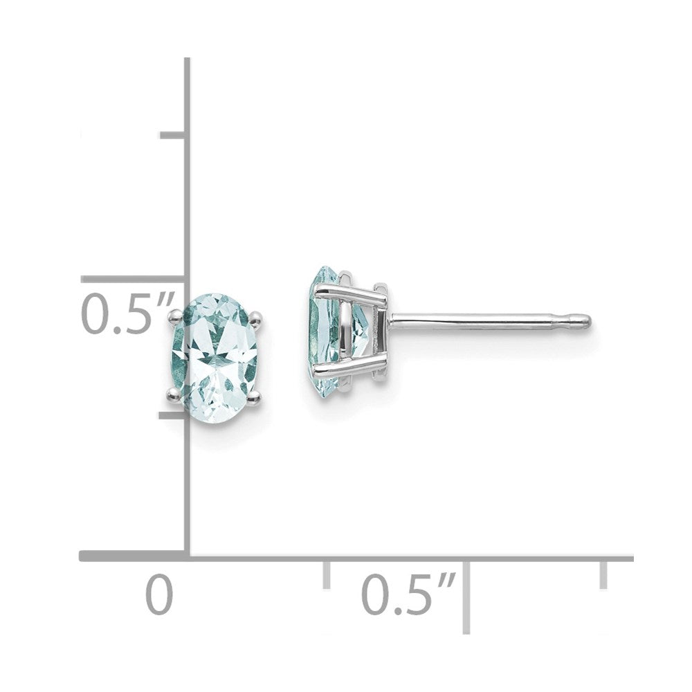 14k Oval Post Earrings