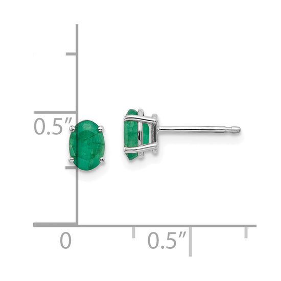 14k Oval Post Earrings