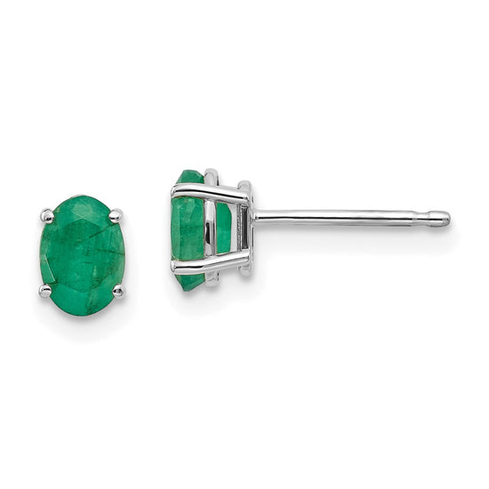 14k Oval Post Earrings