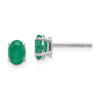 14k Oval Post Earrings