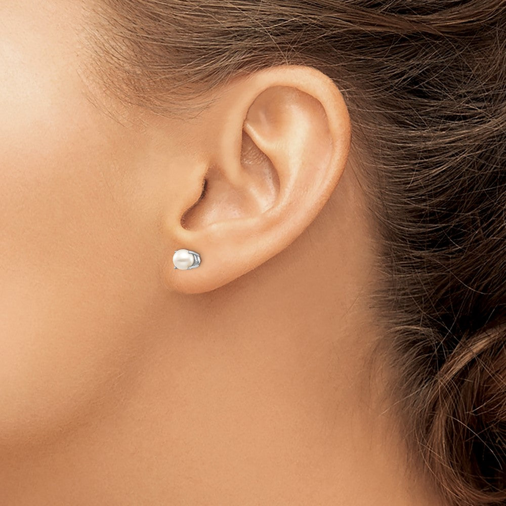 14k Oval Post Earrings
