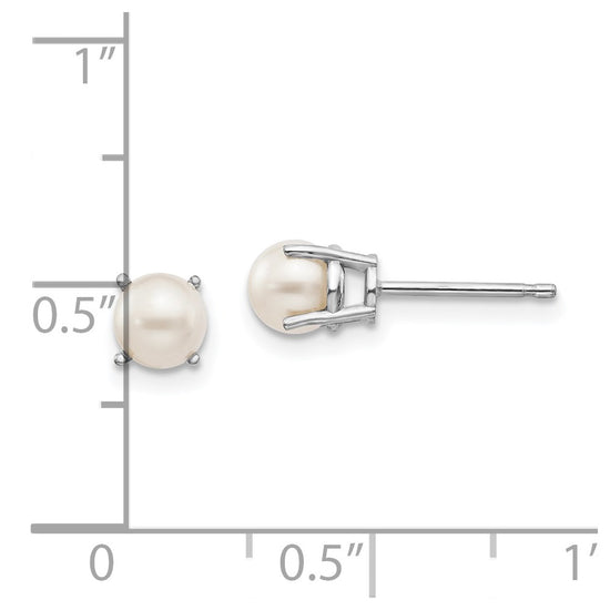 14k Oval Post Earrings