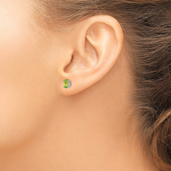 14k Oval Post Earrings
