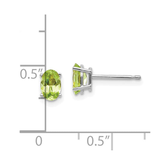 14k Oval Post Earrings