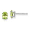 14k Oval Post Earrings