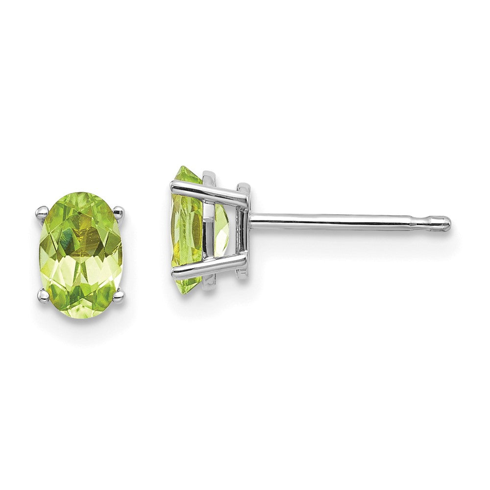 14k Oval Post Earrings