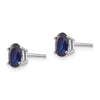 14k Oval Post Earrings