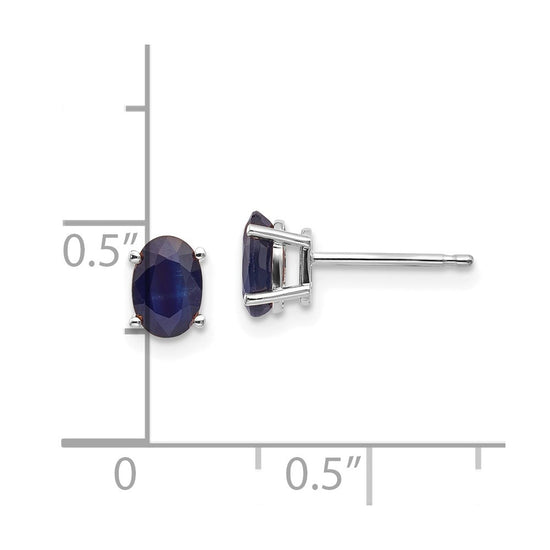 14k Oval Post Earrings