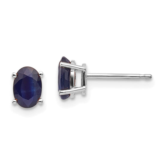 14k Oval Post Earrings