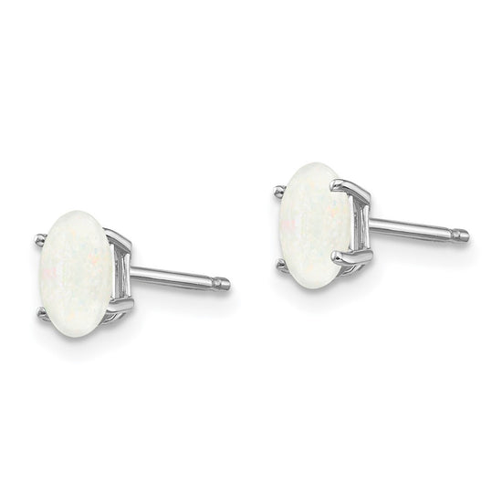 14k Oval Post Earrings