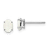 14k Oval Post Earrings