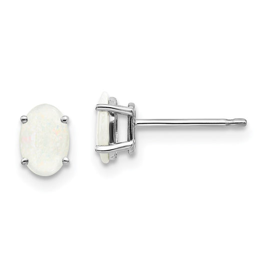 14k Oval Post Earrings