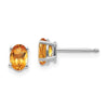 14k Oval Post Earrings