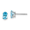 14k Oval Post Earrings
