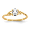 Polished Geniune Gemstone Birthstone Ring