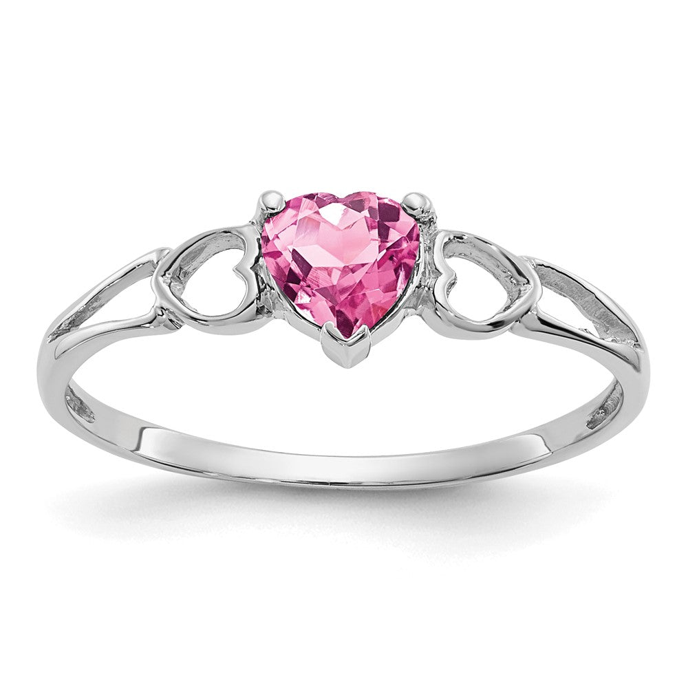 Genuine Birthstone Heart Ring