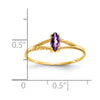 Geniune Marquise Birthstone Ring — (02) February