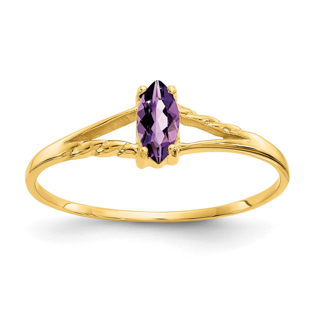 Geniune Marquise Birthstone Ring