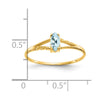 Geniune Marquise Birthstone Ring — (03) March
