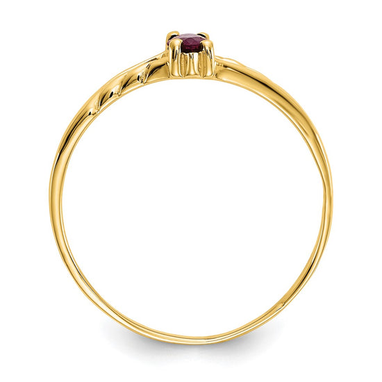 Geniune Marquise Birthstone Ring — (07) July