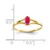 Geniune Marquise Birthstone Ring — (07) July