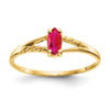 Geniune Marquise Birthstone Ring — (07) July