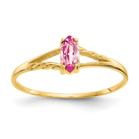 Geniune Marquise Birthstone Ring — (10) October