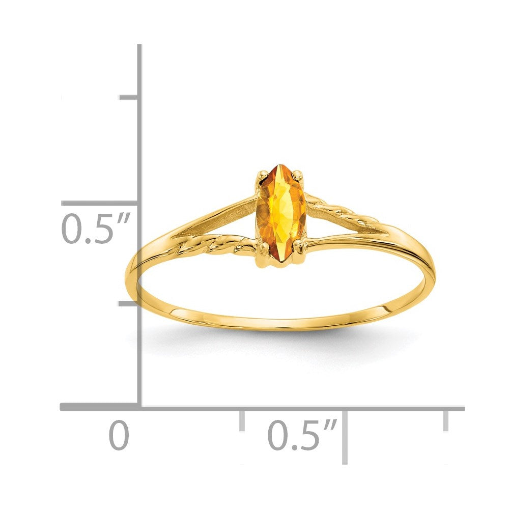 Geniune Marquise Birthstone Ring — (11) November
