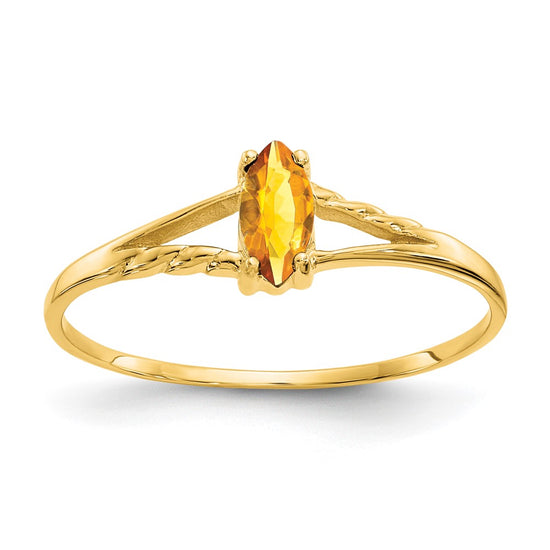 Geniune Marquise Birthstone Ring — (11) November