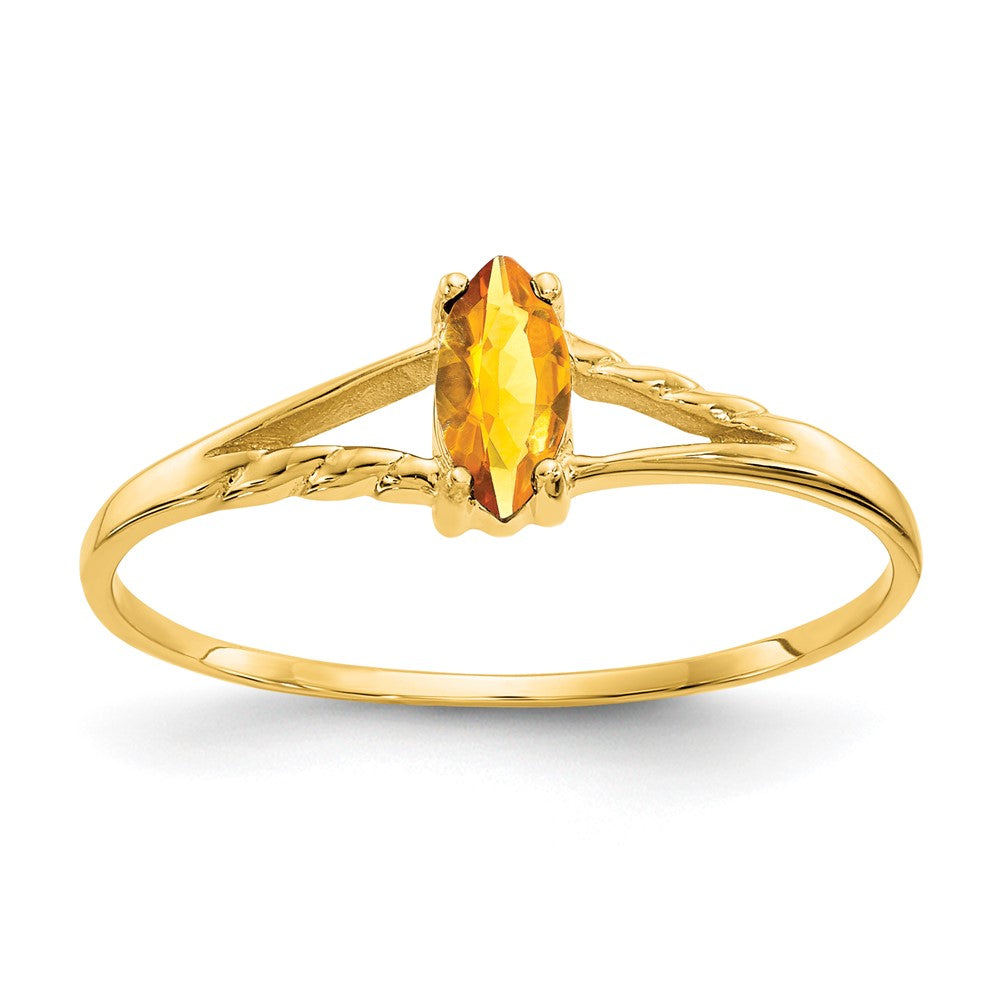 Geniune Marquise Birthstone Ring — (11) November