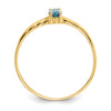 Geniune Marquise Birthstone Ring — (12) December