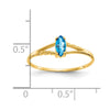 Geniune Marquise Birthstone Ring — (12) December