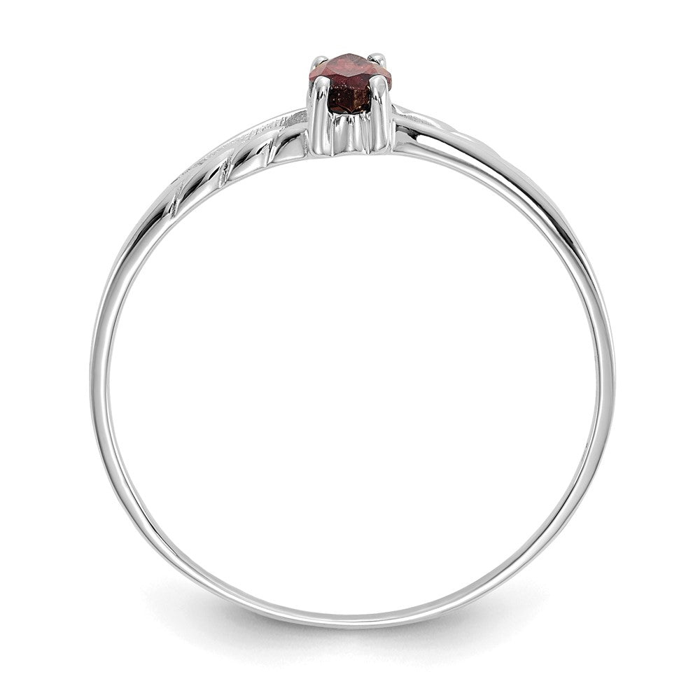 14k White Gold 6x3 Marquise Birthstone Ring Mounting