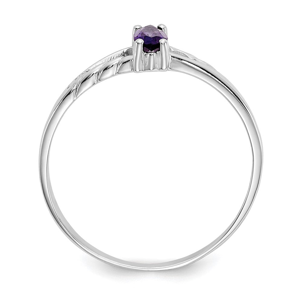 Geniune Marquise Birthstone Ring — (02) February