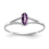 Geniune Marquise Birthstone Ring