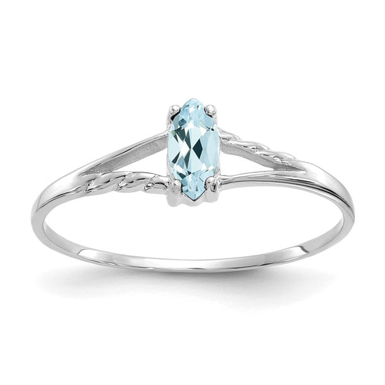 Geniune Marquise Birthstone Ring