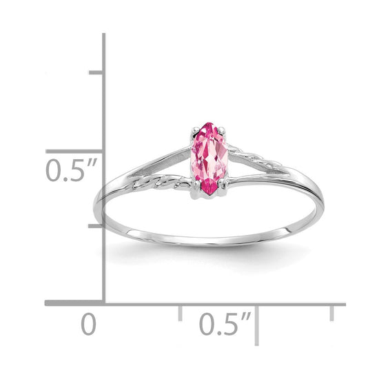 Geniune Marquise Birthstone Ring — (10) October