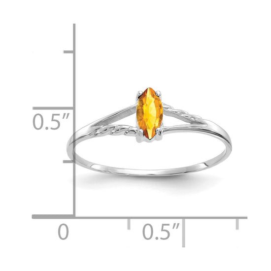 Geniune Marquise Birthstone Ring — (11) November