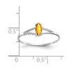 Geniune Marquise Birthstone Ring — (11) November