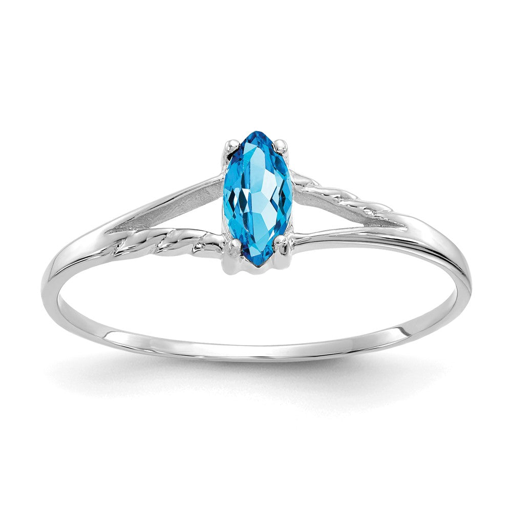Geniune Marquise Birthstone Ring — (12) December